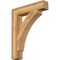 Ekena Millwork Thorton Block Rough Sawn Bracket, Western Red Cedar, 6"W x 32"D x 40"H BKT06X32X40THR05RWR - alternate 1